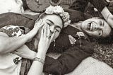 Chavela Vargas and Frida Kahlo young and hanging out.