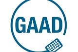 GAAD logo with keyboard