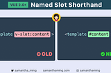 Vue Named Slot Shorthand