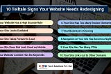 10 Signs Your Website Needs Redesigning