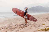 scramblerducati:The Pro surfer Chloe Calmon in her perfect…