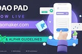 DAO Pad Alpha è online!