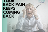 5 Reasons Why Your Back Pain Keeps Coming Back