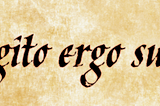 Cogito, Ergo Sum