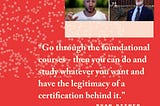 Go through the foundational courses — then you can do and study whatever you wantand have the legitimacy of a certification behind it. Ryan Deiner on the Best Medicine Podcast with Dr Bradley Werrell