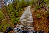 Finding flow while downhill mountain biking at Trestle Bike Park