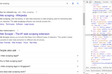 Web Scraping search engine result pages (SERP) from Google.com