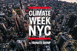 Climate Week NYC: Sustainability Cred