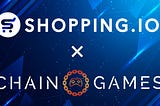 Chain Games integrates with Shopping.io - Bridging the world of Crypto, E-commerce, and Gaming