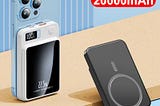 20000mAh Wireless Magnetic Power Bank Fast Charger for iPhone 12 13 14