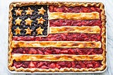 American Flag Slab Pie