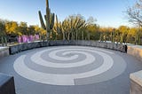 Desert Botanical Garden Labyrinth with Chihuly Exhibit