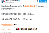 giants-bumgarner-snotrocket-2016-wild-card-tweet-mlbonfox-wild-card-performances