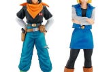 24CM Anime Dragon Ball Z Android 17 18 Figure