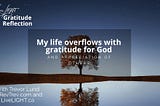 gratitude for God and others