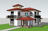 Two story 6 Bed room House Design @ Rambukkana, Kegalle for Miss. Gayani Gunawardhana