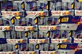 Buying Red Bull energy drink