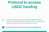 Instant USDC Funding without selling your crypto.
