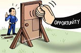 IF OPPORTUNITY DOESN’T KNOCK, BUILD A DOOR 🚪😉