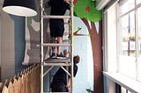 Hanging graphics while hanging out