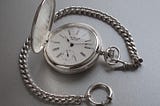 A silver pocketwatch