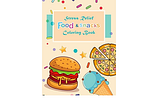 Stress Relief Food & Snacks Coloring Book: Easy and Simple Designs (Suitable for Kids)