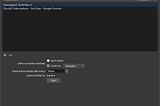 OBS Studio Automatic Scene Switcher