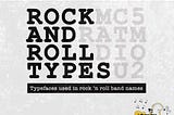 Typography Is Rock n’ Roll