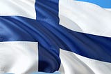 Finnish flag image from Pixabay