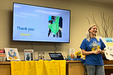 Presenting to a class on the history of Ukraine