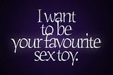 Oh yes please baby. SeriouslySensual.co.uktoys for…