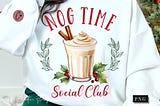 Nog Time Social Club Christmas PNG