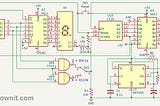 Counting pulses and seconds without MCU