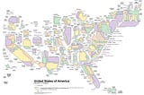 USA Population in Hexagons