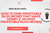 30 Most Profitable Blog Niches + How To Find Profitable Blog Niches that Make Money