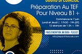 Learn french online, Préparation Au TEF Pour Niveau B1+