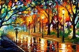 “Recollection of the Past” by Leonid Afremov