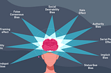 Know the impact of 13 Cognitive Biases in decision making for UX research, planning & analysis