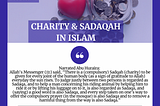 charity in Islam