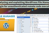 WordPress File Manager Plugin Exploit for Unauthenticated RCE