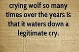 Why Your PR Strategy May be “Crying Wolf”