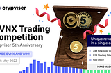 The CVNX Trading Competition is started!