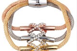 Wrist Fetish ~ Products ~ Classic and Romantic Style Hot 3PCS/Set Crystal Butterfly Bracelet ~…