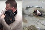 Man Broke Through The Ice To Save A Stranger’s Drowning Dog