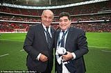 Diego Maradona’s secret visit to Man Utd’s training that left stars stunned