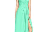 Turquoise Azazie Arabella Allure — Sweetheart Floor Length Back Zip Chiffon Dress