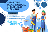 Important Tasks Included in End of Lease Cleaning