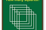 Can you tell the number of squares? #puzzle #puzzles #quiz #quizzes #riddle #riddles #quizmust