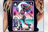 The 80s Baby Tarot Card PNG Generation X Free