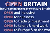 The launch of Open Britain